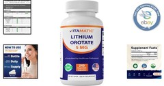 Lithium Orotate 5mg – 240 Capsules, Third-Party Tested for Quality Assurance