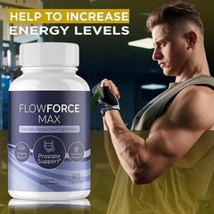Flow Force Max – Vegan, Male Vitality Supplement Pills-60 Caps Free Ship