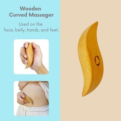 Dry Brushing Body Brush for Lymphatic Drainage with Wood Massage Tool | Vegan…