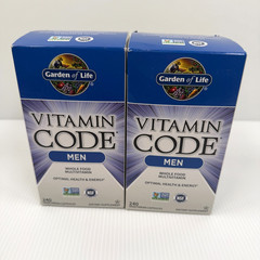 Lot 2 Garden Of Life Vitamin Code Men 240 x 2 = 480 Veg Caps Multivitamin *READ