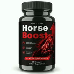 New Pack Horse Boost Capsules, Male Health Support, Energy & Performance 60ct