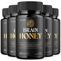 (5 Pack) Brain Honey Nootropic Natural Brain Supplement Brain Honey 300 Capsules