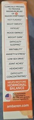 Amberen Advanced Menopause Relief with Amber M Complex 60 Capsules Exp. 4/26