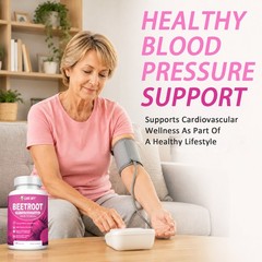 1300mg Organic Beet Root Powder Capsules, Non‑GMO, 240 Capsules, 120Day Supply