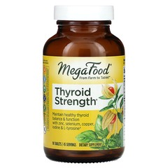 MegaFood Thyroid Strength 90 Tablets Dairy-Free, Gluten-Free, NSF Certified,