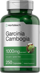 Garcinia Cambogia Extract 1000mg Supplement 250 Capsules Herbal Support Non GMO