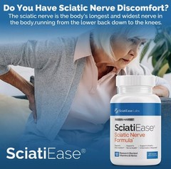 3 Labs SciatiEase Pack Sciati Ease Sciatic Nerve formula Intended 120 Cap NEW