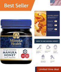 UMF 10+/MGO 263+ Manuka Honey 250g/8.8oz, Superfood, Authentic Raw Honey from…