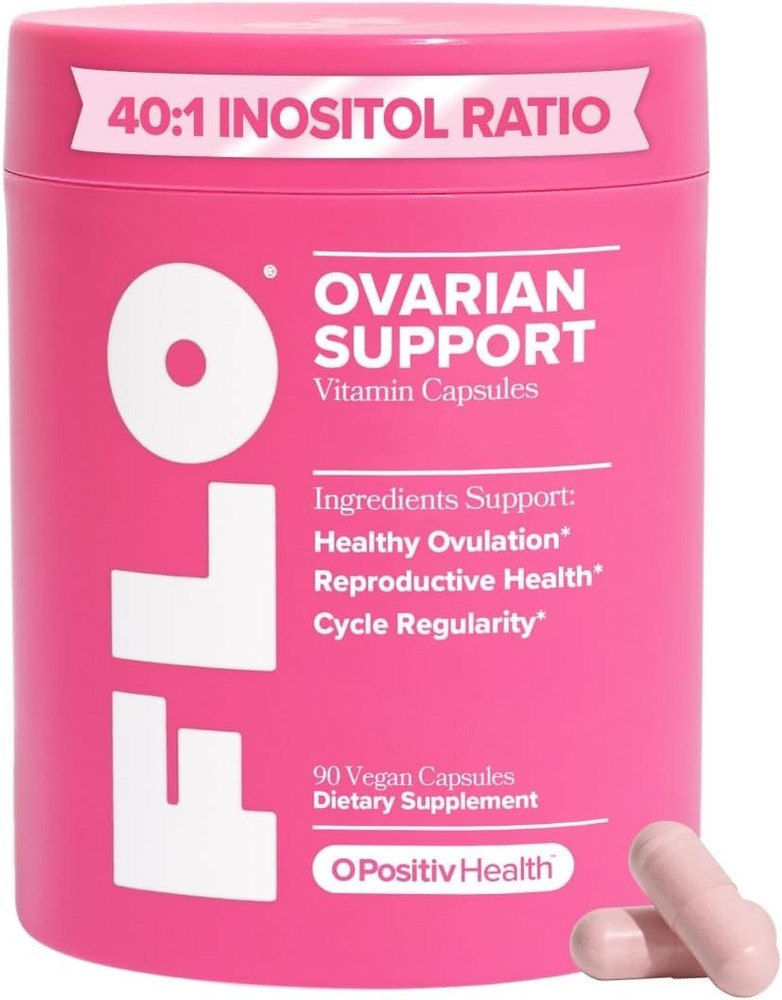 O Positiv FLO Ovarian Support 90 Capsules Myo Inositol DIM Hormone Balance
