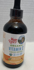 Mary Ruths Organic VITAMIN C Liquid Drops 4 oz / 120 ml ORANGE VANILLA SEALED