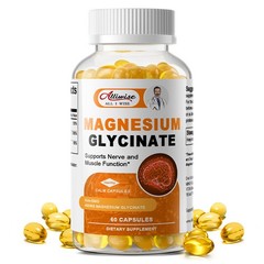 ALLIWISE Magnesium Glycinate 400mg Sleep Support Stress Relief High Absorption