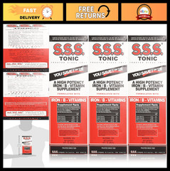 S.S.S. Tonic Liquid 20 oz – Pack of 3, Herbal Supplement for Healthy Skin & Coat