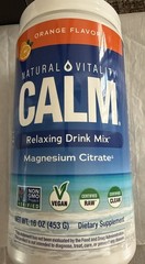 NATURAL VITALITY-CALM RELAXING DRINK MIX MAGNESIUM-CITRATE-ORANGE FL EXP-7/28