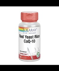 Solaray Red Yeast Rice Plus CoQ-10 | With Niacin | Exp: 8/29