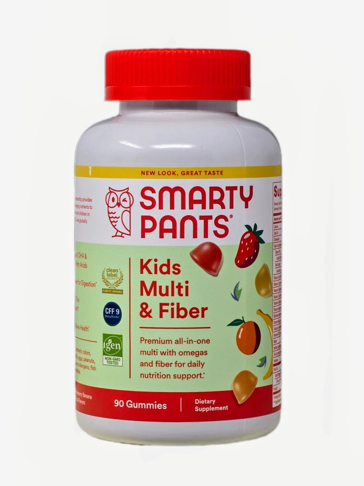 Smarty Pants Kids Multivitamin Fiber Gummies 90 Ct Immune Support C D K