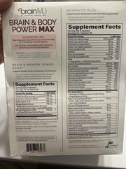 BrainMD Brain&Body Power Max, 30 Day Supply , 3 different Dietary Supplements