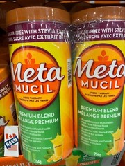 1508 g, 260 Servings, METAMUCIL POWDER SUGAR FREE W/STEVIA, Exp:2026/03