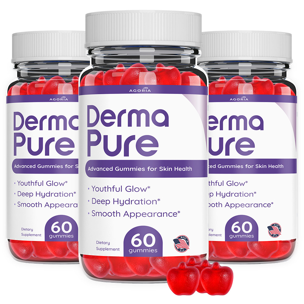 (3 Pack) Derma Pure Skin Gummy, DermaPure Skin Formula Gummies