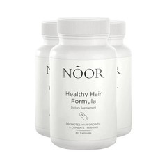 3-Pack NOOR Healthy Hair Formula – NOOR Hair Growth Support Capsules – 180 Caps
