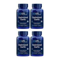 4 PACK Life Extension Optimized Garlic for Cardio Health Immune Support 200 Caps