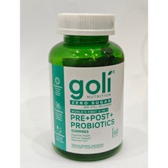 NEW Goli Zero Sugar 3-in-1 PRE+POST+PROBINTICS Gummies – 60Count