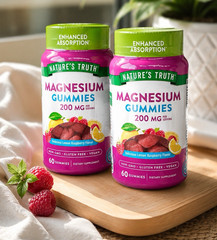 2 Nature’s Truth Magnesium Gummies 200mg EXP 4/27 & 7/27