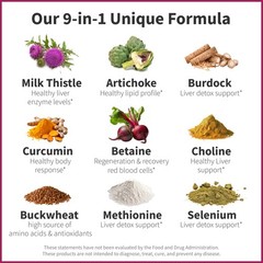 Unique Formula Liver Support Supplement Herbal Liver Detox with Milk Thistle …