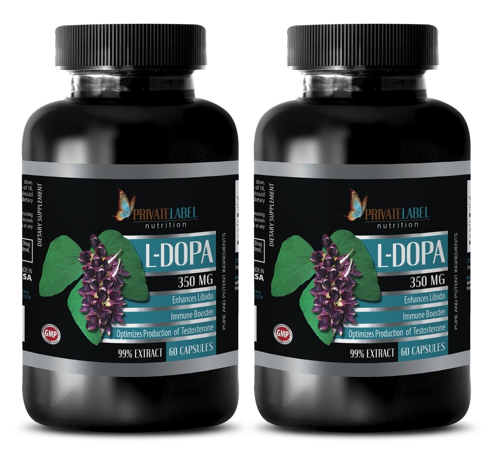 Mucuna Seeds Powder – L-DOPA 350mg 99% – Libido Sexual Ultimate Pills – 2 Bot