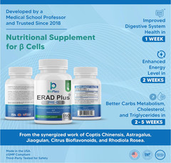 2 ERAD Plus Pre-D Cell health Supplement for Metabolism AMPK Support 150 Tablet