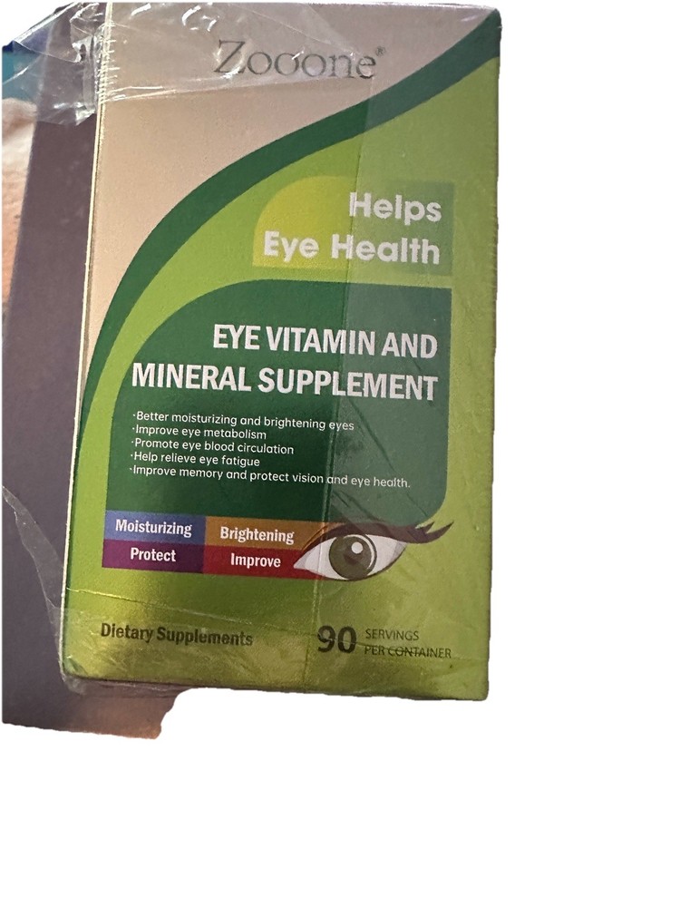 Zooone Eye Vitamin and Mineral Supplement 90 Tablets EXP 2/2027