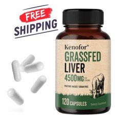 Grass Fed Liver Supplement 4500MG 120 Caps – Immune Support, Beef Liver Capsules