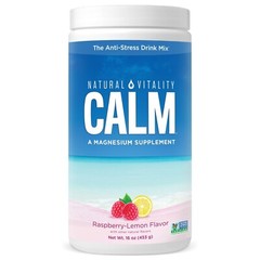 Natural Vitality Calm Anti-Stress Drink Mix Magnesium, Raspberry Lemon, 16 Oz..+