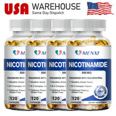 500mg Vitamin B3 Nicotinamide Capsule – Mitochondrial Energy Support Skin Health