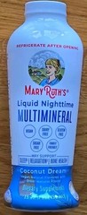 Liquid Nighttime Multimineral, Coconut Dream , 15.22 fl oz (450 ml)