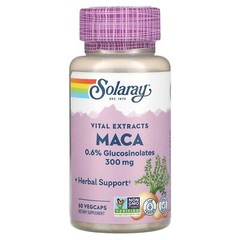 Solaray Maca Root Extract -300 mg – 60 VegCaps Exp. 5/2026