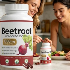 Lemeli Beetroot – 1300mg, Lemeli Beet Root Capsules, Boost Vitality, 60 Capsules
