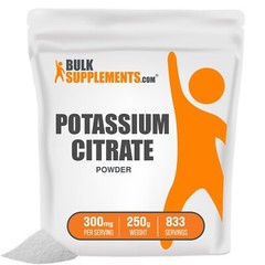BulkSupplements Potassium Citrate Powder 250g – 300mg Per Serving