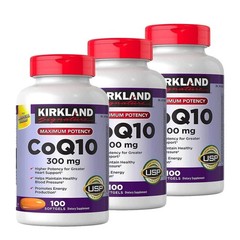 1-3 Kirkland In Signature Pack CoQ10 300 mg 100 Softgels / Per Bottle New Box