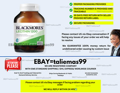 BLACKMORES LECITHIN 1200MG 100’S -Cell Growth/Regulatin/Function ( X 2 )