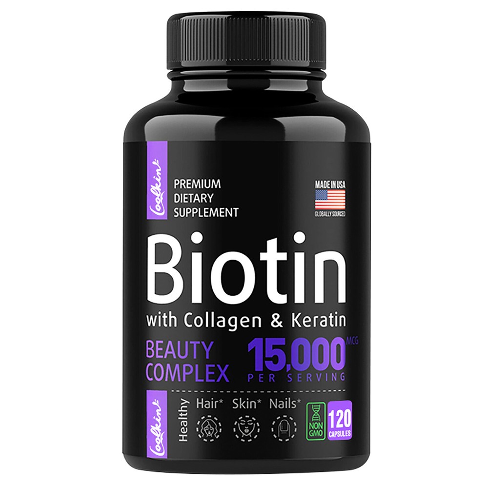 Biotin with Collagen & Keratin – Support Skin Radiance and Overall Nail Health