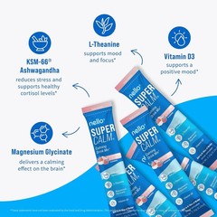 Nello Supercalm Powdered Drink Mix, Cortisol Reducer*, Sleep Aid Supplement