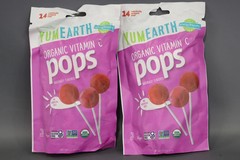 YumEarth Organic Vitamin-C Pops, 14 count – Pack of 2 – exp 1/22/2027