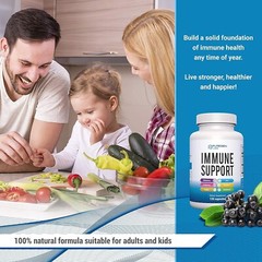 Puregen 6 in 1 Complex Immune Support 120 Capsules with Powerful Blend of Herbs