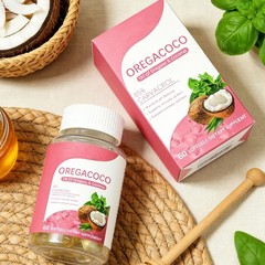 Premium Oregano Herbal 60ct Coconut Oil Softgels OregaCoco Supplement