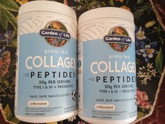 2PK Garden of Life Collagen Peptides Powder ~ Unflavored ~ 9.87 OZ EA~ EXP 2028
