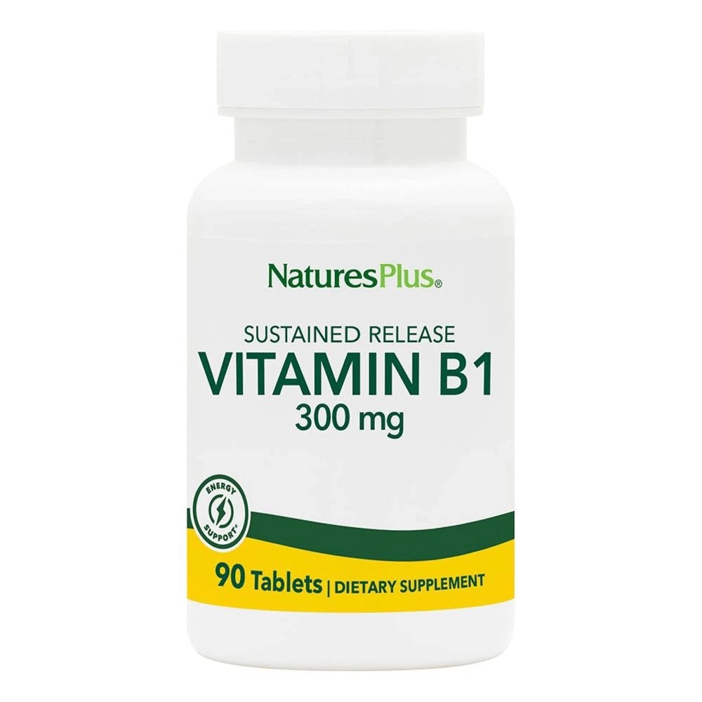 Natures Plus Vitamin B1 Thiamin HCI Sustained Release – 300 mg 90 Vegetarian …