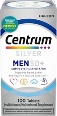 Centrum Silver Mens 50 Plus Multivitamin With Vitamin B & D3, 100 Count