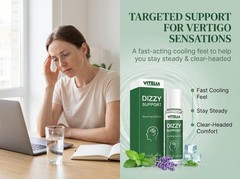 Vertigo Relief Roll-On – Anti-Dizzy Solution for Balance, Neck & Temples (2 Pack