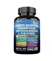 Zoyava CORTI-SOOTHE Cortisol Magnesium Ashwagandha L-theanine – Relieve Stress