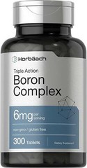 Triple Boron Complex 6 Mg Citrate Glycinate Asparate Immune Support, 300 Tablets